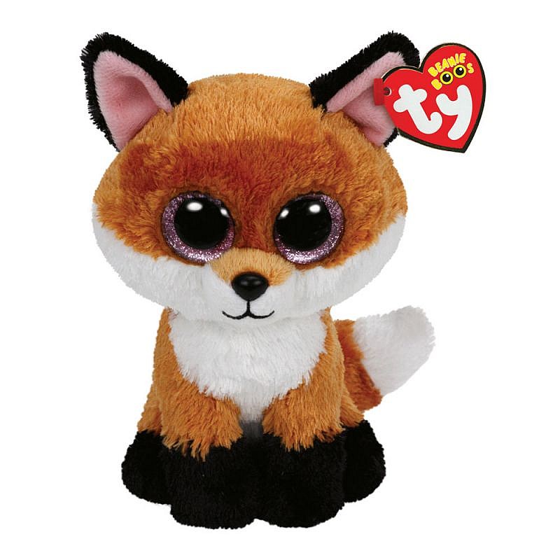 TY Beanie Boos Toy BROWN FOX SLICK 15.5sm, TY36159