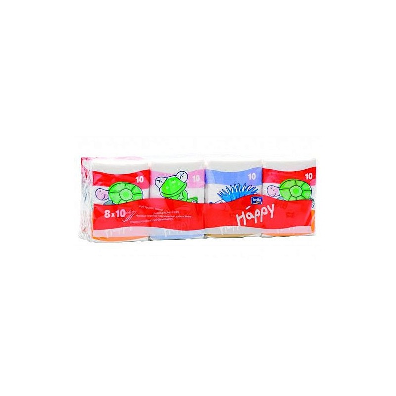 HAPPY pocket wipes 8 * 10pcs.