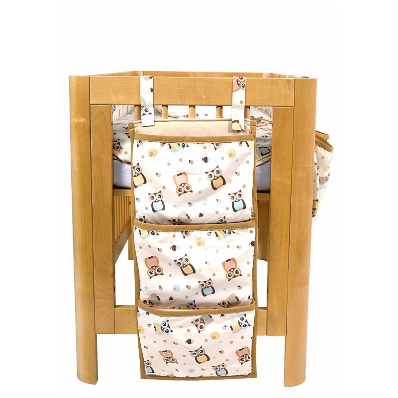 TROLL Cot tidy vertical 34x76cm Owls ASC-CTOW02-OW