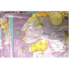 KIECZMERSKI GIRAFFE bed linen 4 parts 135h100sm - 160cm - purple