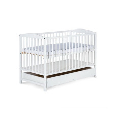 KLUPS HENRY RADEK II cot with drawer 120x60cm, white