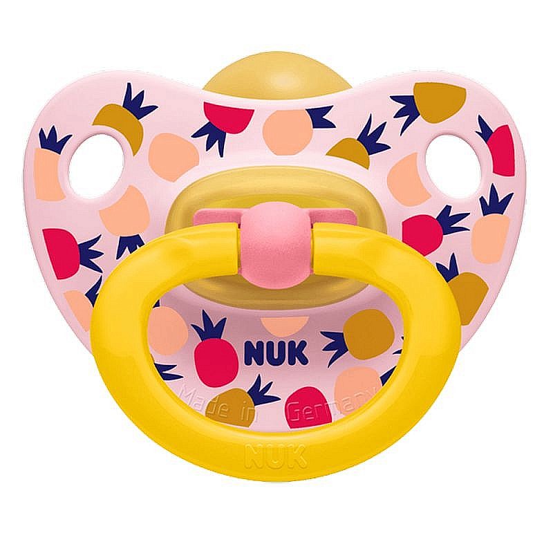 NUK Happy KIDS Latex orthodontic soother shape 1pc. 6-18m SU02