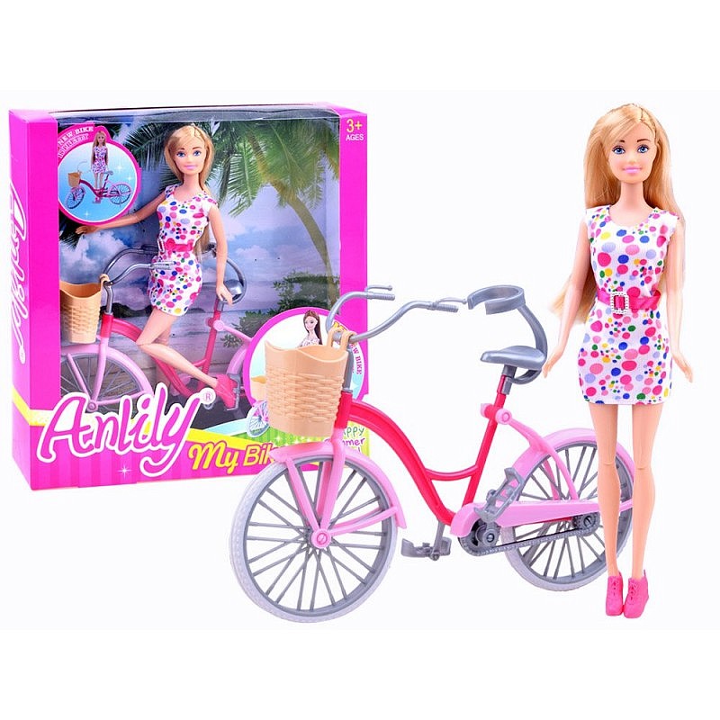 ICOM doll 30cm on a bicycle 7132031