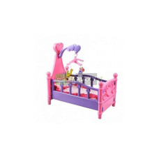 BED FOR DOLLS + CAROUSEL • linksmas putu žymeles • džiaugsis kiekviena mergaite • minkšta patalyne • moko vaiko atsak