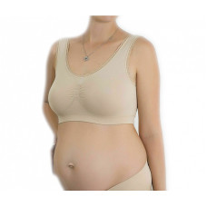 BELLISSIMA Nursing Bra Maternity L-XL skin