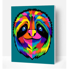 SPLAT PLANET Painting set by numbers 30x40cm SLOTH, SP45508