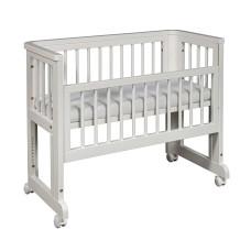 TROLL SUN bedside crib 96x45.5cm, WhiteWash SWC-BD0520