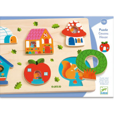 DJECO Wooden puzzle Home, DJ01064