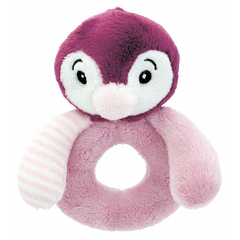 My Teddy rattle Penguin pink PEPR