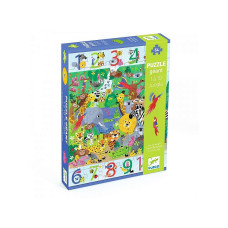 Giant puzzles - 1 to 10 Jungle - 54 pcs