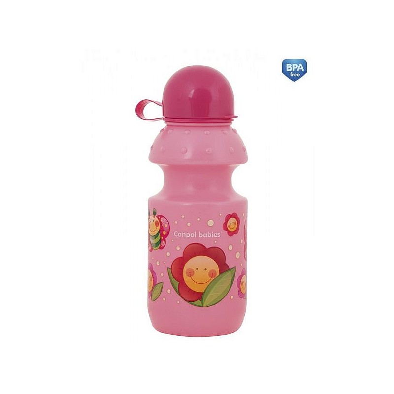 CANPOL BABIES Happy Garden butylochka360ml, 4/113 pink