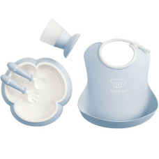 BABYBJORN Baby Dinner set cookware set 4m +, 070067 Powder Blue