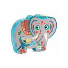 Silhouette puzzles - Haathee, Asian elephant - 24 pcs