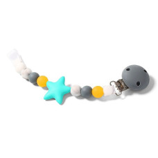 BABYONO Pacifier holder with silicone beads, 719/02