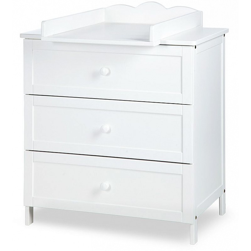 KLUPS OLIVER RADEK III chest of drawers, white