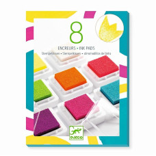 DJECO Colours - 8 ink pads and 1 cleaner - Pop DJ09798