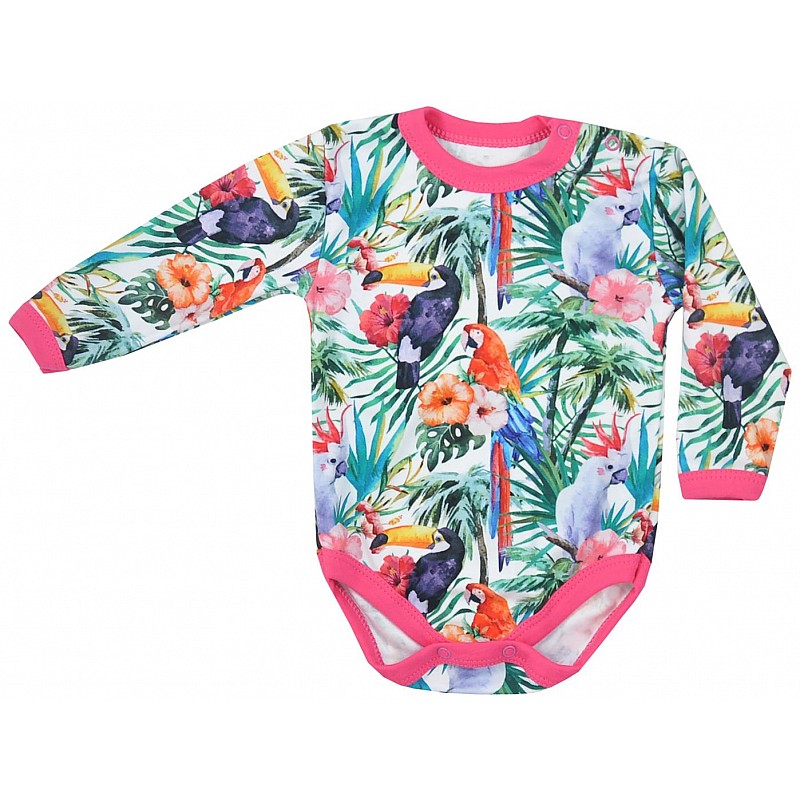 KOALA MADAGASKAR body with long sleeves 80 size 08-286 pink