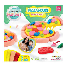 GERARDOS TOYS Dough Craft Pizza House Dough Playset 3 pcs 3x30g