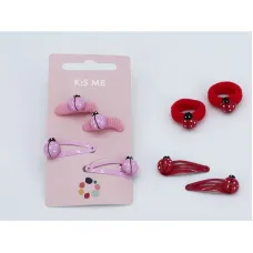 K:S ME Hairclips and ties - Ladybugs (2 pairs) K110008