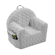 KLUPS VELVET KIDS soft armchair for a child V102 grey FOTV102