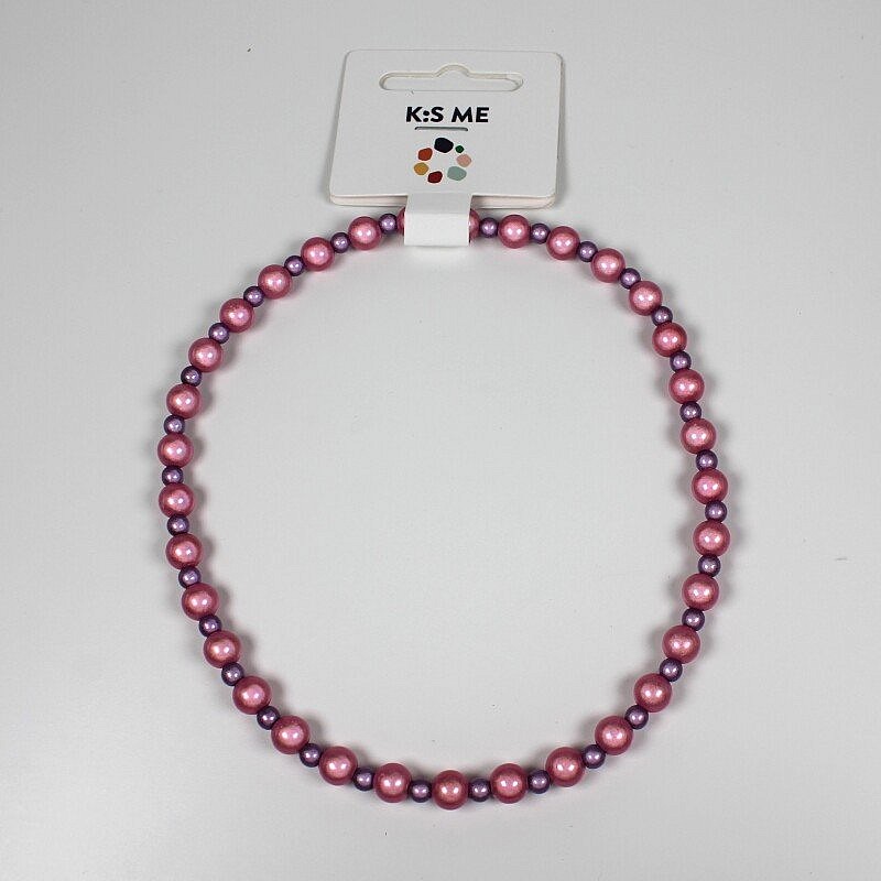 K:S ME Necklace - Magic pearl - Pink with purple K201148