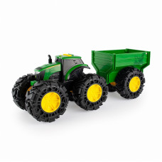 JOHN DEERE tractor with van, 47353