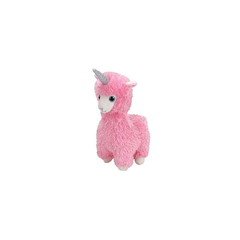 TY Beanie Boos Toy LANA PINK LLAMA WITH HORN reg 15cm, TY36282