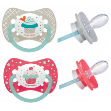 CANPOL BABIES Cupcake silicone pacifier symmetrical 18m + 23/284