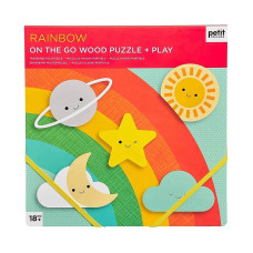 Rainbow Chunky Wood Puzzle + Play