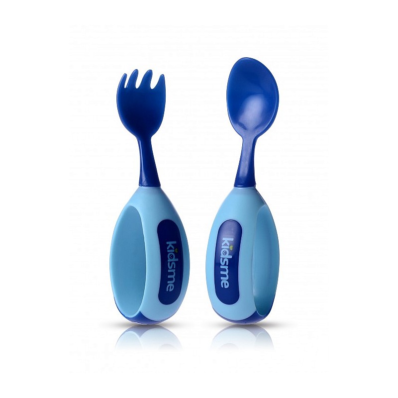 KIDSME spoon with fork 9M+, Aquamarine 9853 AQ