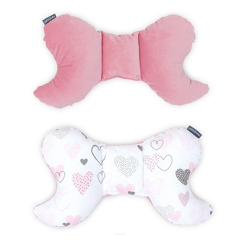 MamoTato pillow 37x22cm PASTEL HEARTS pink 12797