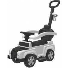 BABY MIX Jeep tolkalka machine with handle, UR-HZ635 White