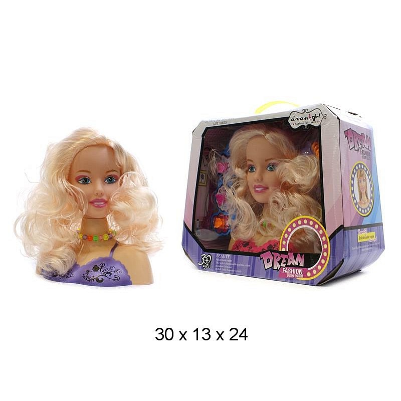 MIDEX Doll head with accessories 1400-4 3+