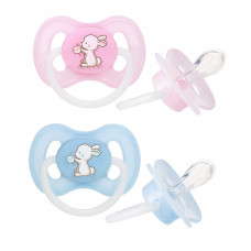 CANPOL BABIES silicone pacifier symmetrical shape Little Cutie pink 0-6m 23/265