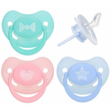 CANPOL BABIES silicone pacifier Anatomically shaped 0-6m PASTELOVE 22/419