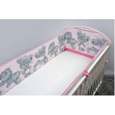 ANKRAS MIKA protector for crib rungs 360cm pink