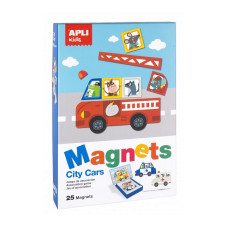 APLI kids Magnetic game City cars, 16863