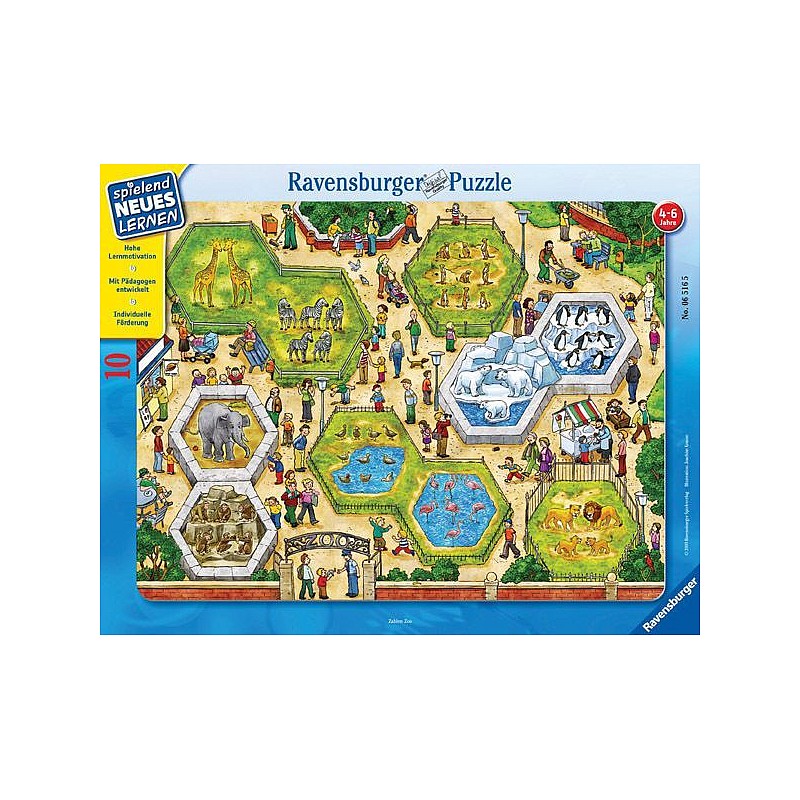 Ravensburger Puzle "Zoodārzs " (10gab.), 06516