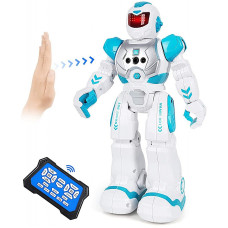 Remote control robot with motion sensors, blue