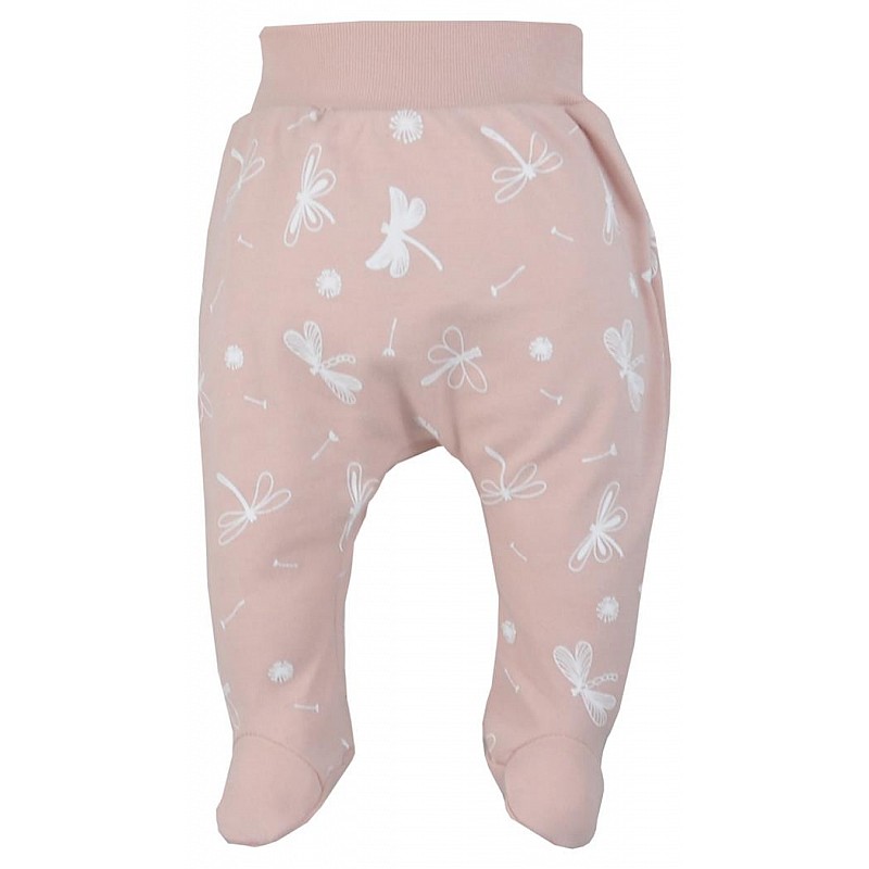 KOALA WAZKA baby pants with feet 62 size, 08-334 light pink