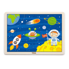 VIGA wooden puzzle 24 elem. - Space adventures 51461