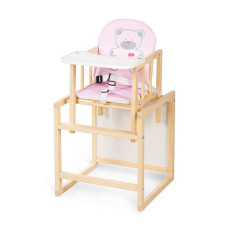 KLUPS AGA pine chair-transformer for feeding, pine C4