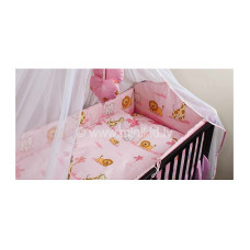 ANKRAS ledge for cots ZOO 180 cm - pink