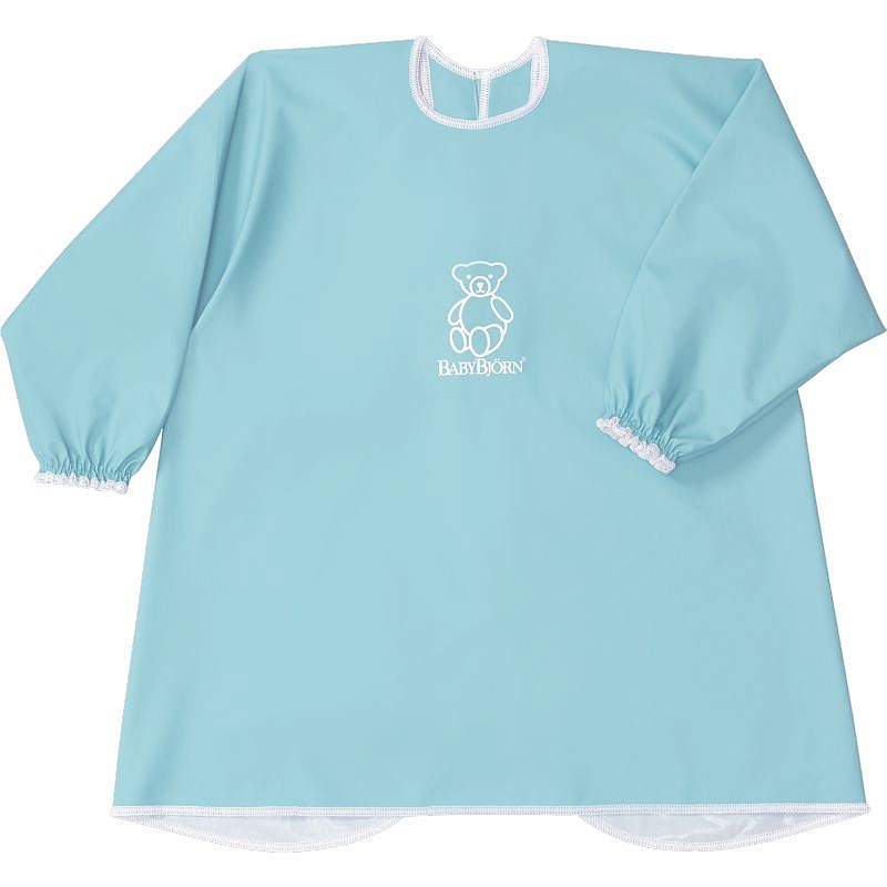 BABYBJORN Long Sleeve Bib Bib (Apron) 044 381 turquoise