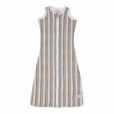 Lodger Hopper Stripe cotton sleeping bag sleeveless size 68-80, HONEY HPS 076