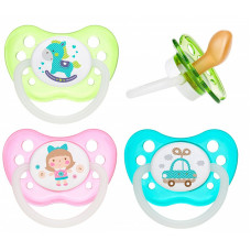 CANPOL BABIES Latex orthodontic soother shape 0-6m + TOYS 23/259