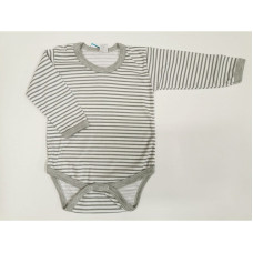 ZUZIA body 74 size,JEŽ 1712/74 white/grey strips