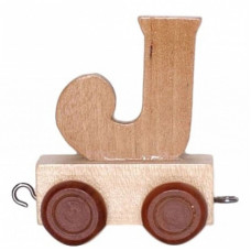 BINO Wooden alphabet letter - J, 82243