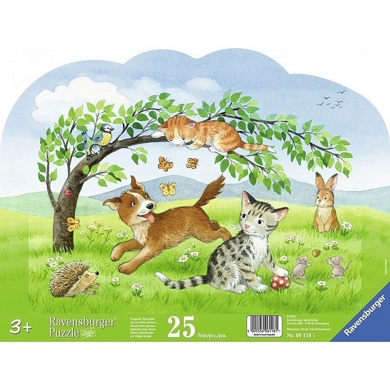 Ravensburger Frame Puzzle Small animals 25pc. 4+ R 06118