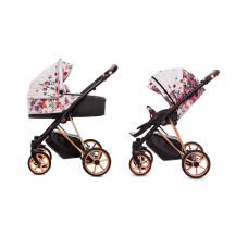 BABYACTIVE MUSSE universal carriage 2in1, Light-Dark Rose